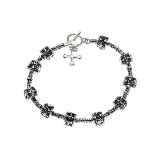Washington National Cathedral Sterling Silver Prayer Bracelet